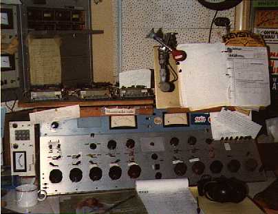 The RCA console and other equipment at the Fat One