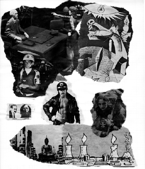 Black and White Photocopy Collage