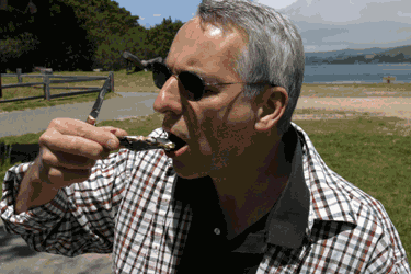 Down goes the first oyster of the day