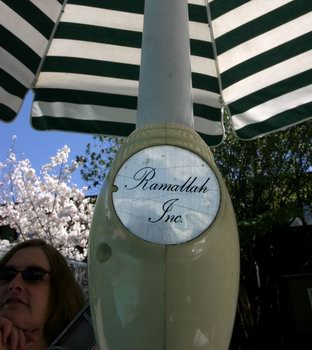 We sat in the shade of Ramallah, Inc.