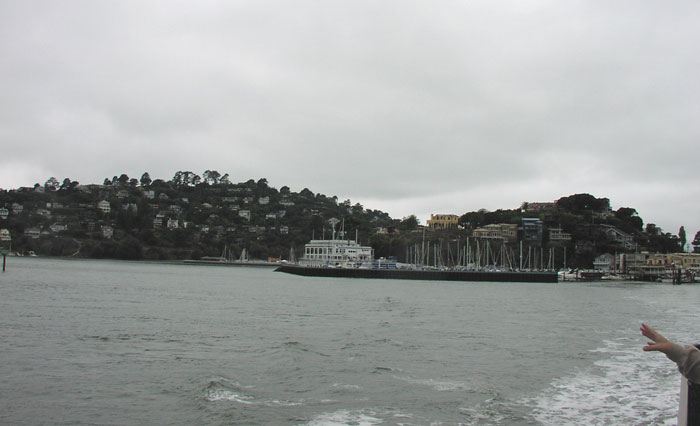 Leaving Tiburon on the ferry