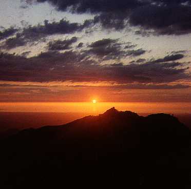Sunset at Fremont Peak, April, 1976